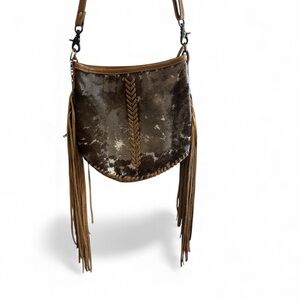 Myra Bag - fringe western cowhide purse / bag